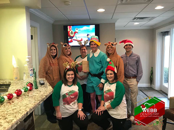 christmas at the dental office